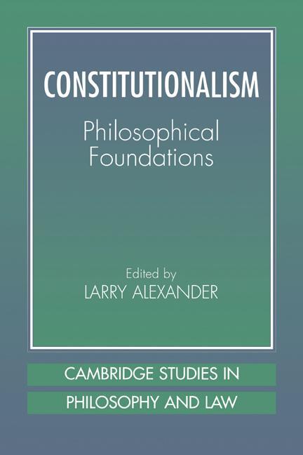 Cover: 9780521799997 | Constitutionalism | Philosophical Foundations | Gerald Postema | Buch