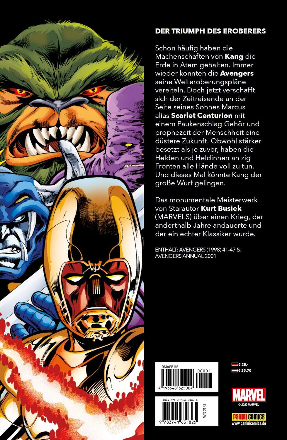 Rückseite: 9783741631825 | Avengers - Die Kang-Dynastie | Bd. 1 | Manuel Garcia (u. a.) | Buch