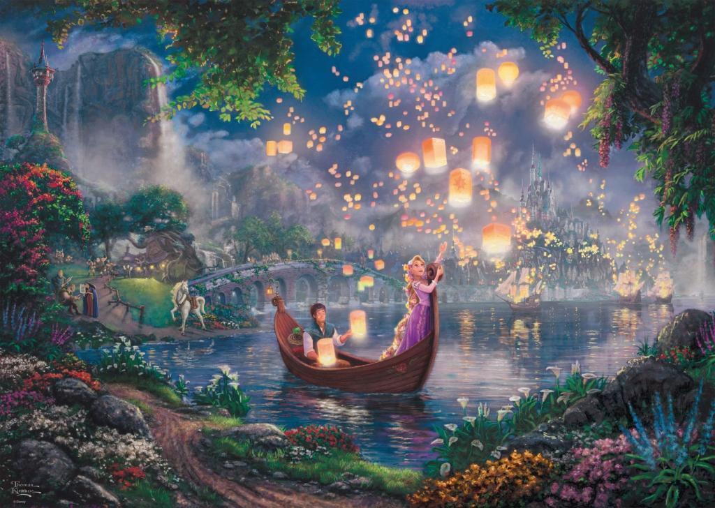 Bild: 4001504594800 | Thomas Kinkade, Disney Rapunzel.1000 Teile Puzzle | Spiel | Deutsch