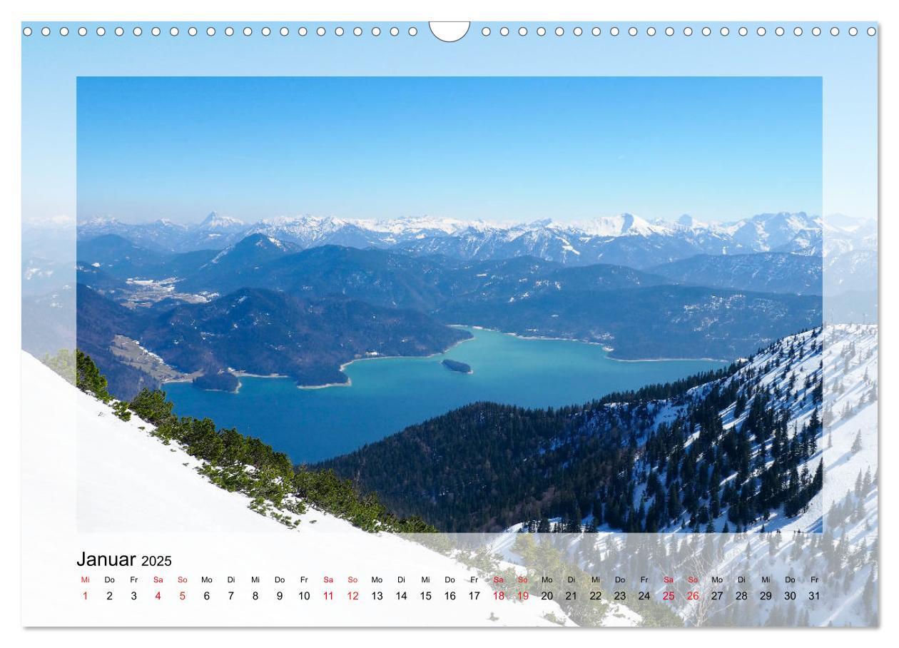 Bild: 9783435180295 | Walchensee (Wandkalender 2025 DIN A3 quer), CALVENDO Monatskalender