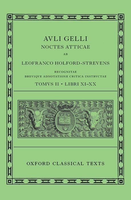Cover: 9780199695027 | Aulus Gellius: Attic Nights, Books 11-20 (Auli Gelli Noctes...