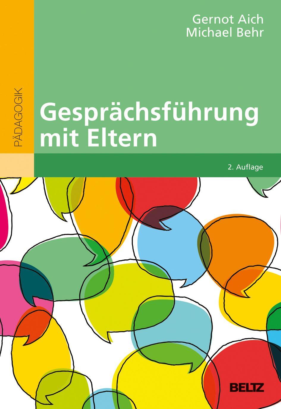Cover: 9783407258229 | Gesprächsführung mit Eltern | Gernot Aich (u. a.) | Taschenbuch | 2019