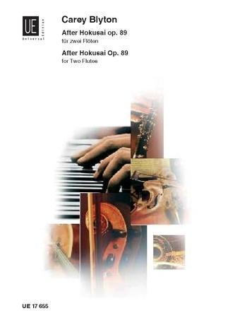 Cover: 9783702407797 | After Hokusai | op. 89. für 2 Flöten. Spielpartitur. | Carey Blyton