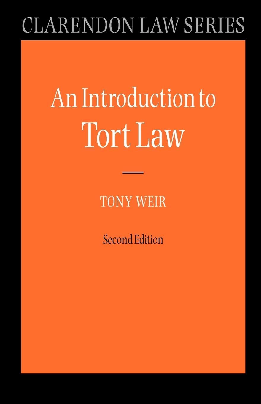 Cover: 9780199290376 | An Introduction to Tort Law | Tony Weir | Taschenbuch | Paperback