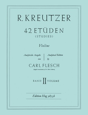 Cover: 9790202818244 | 42 Etüden Band 2 für Violine | Rudolf Kreutzer | Buch