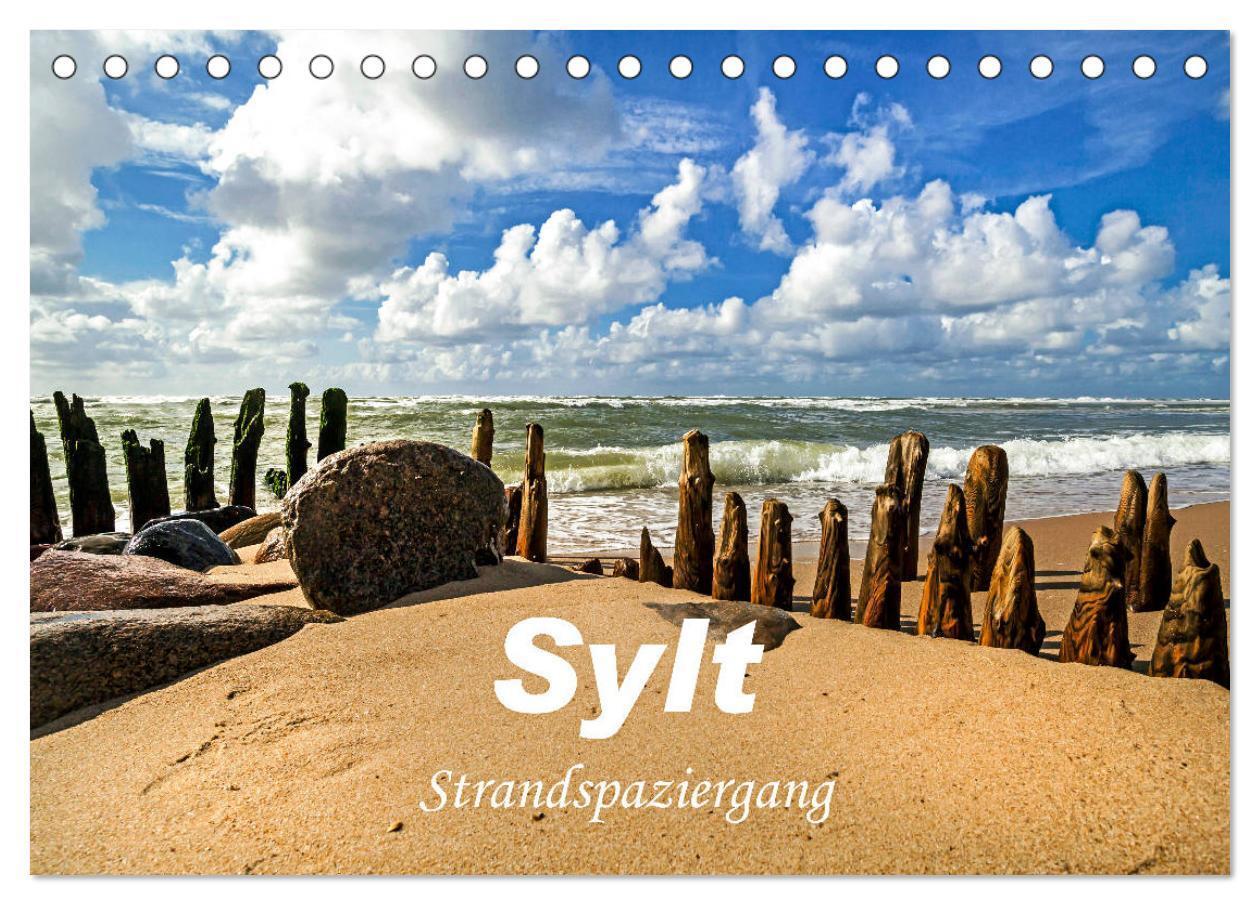 Cover: 9783675695306 | Sylt - Strandspaziergang (Tischkalender 2024 DIN A5 quer), CALVENDO...
