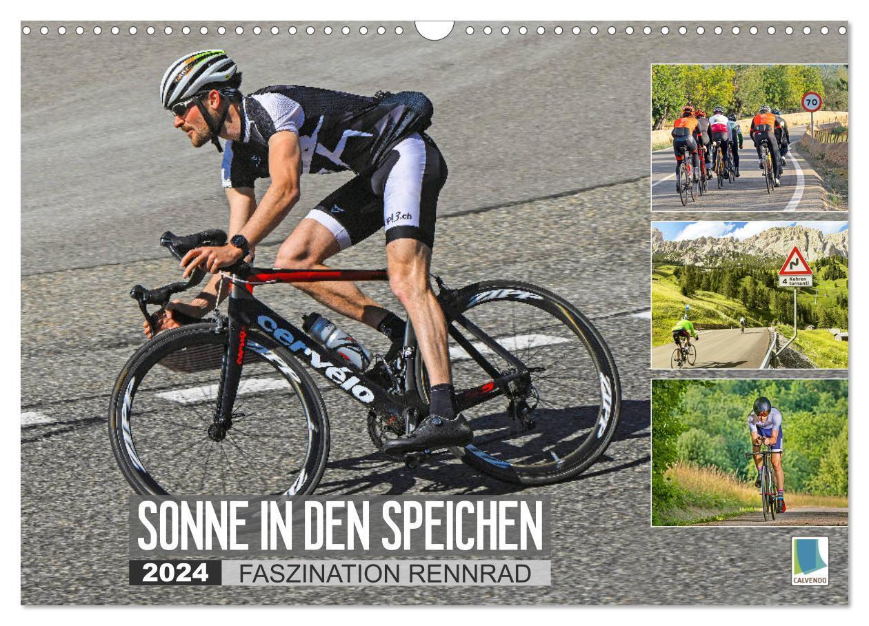 Cover: 9783675940826 | Sonne in den Speichen - Faszination Rennrad (Wandkalender 2024 DIN...