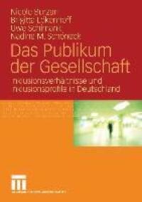 Cover: 9783531156057 | Das Publikum der Gesellschaft | Nicole Burzan (u. a.) | Taschenbuch