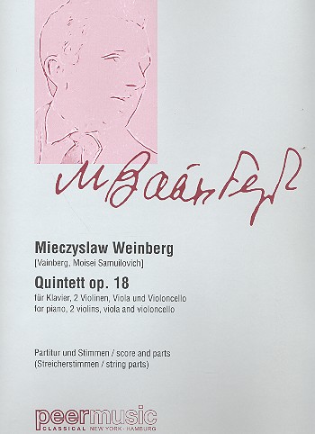 Cover: 9790500118053 | Quintett op. 18 (1944) | Mieczyslaw Weinberg | Partitur + Stimmen