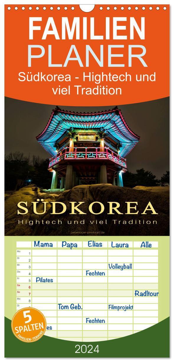 Cover: 9783675831063 | Familienplaner 2024 - Südkorea - Hightech und viel Tradition mit 5...