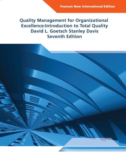 Cover: 9781292022338 | Quality Management for Organizational Excellence: Introduction to...