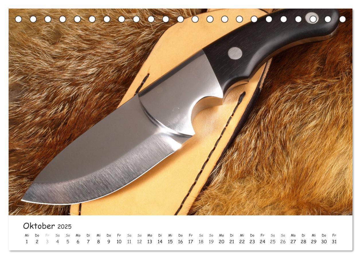 Bild: 9783435210671 | Handgefertigte Jagdmesser (Tischkalender 2025 DIN A5 quer),...