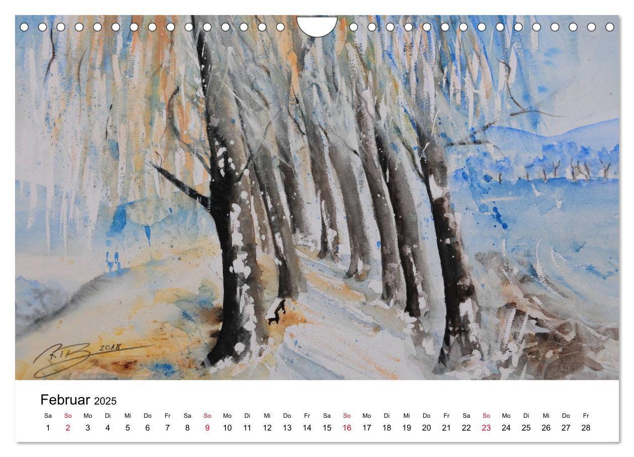 Bild: 9783435428687 | Landschafts-Aquarelle 2025 Roswita Ilona Baumann (Wandkalender 2025...