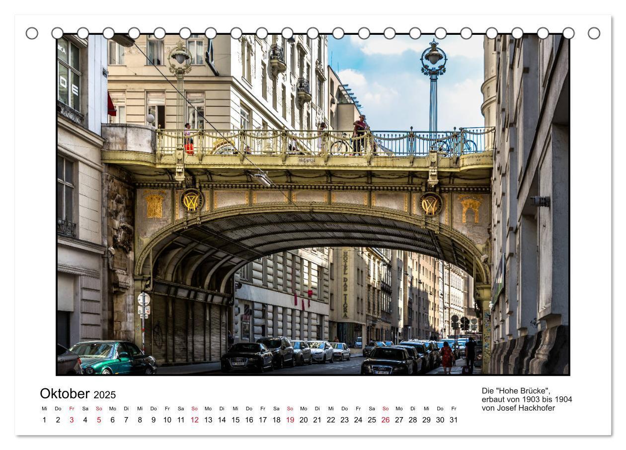 Bild: 9783435304011 | Jugendstil-Baukunst in Wien (Tischkalender 2025 DIN A5 quer),...