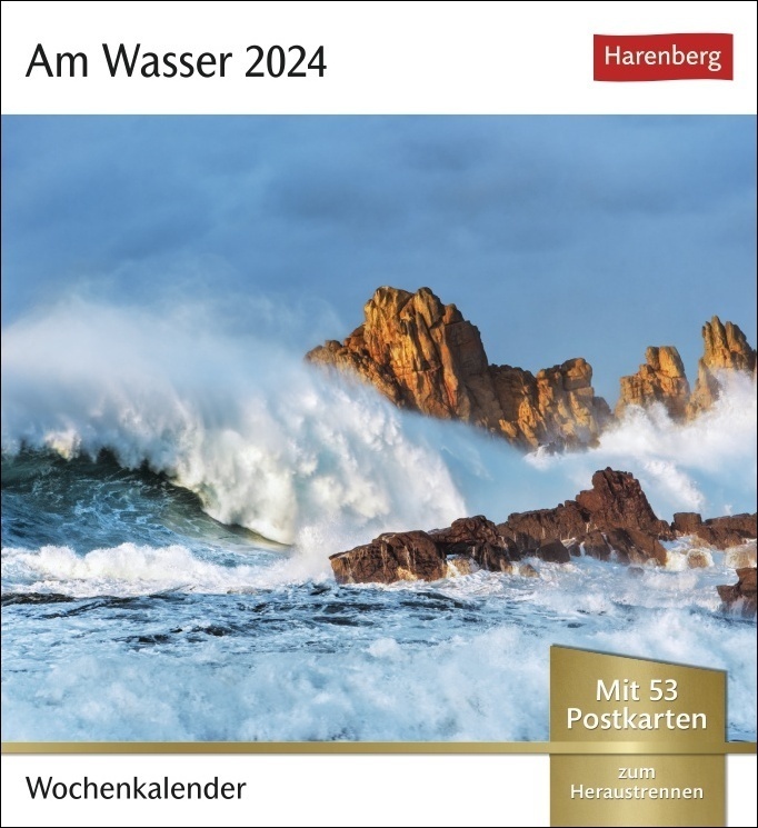 Cover: 9783840031175 | Am Wasser Postkartenkalender 2024. Kalender im Postkarten-Format...
