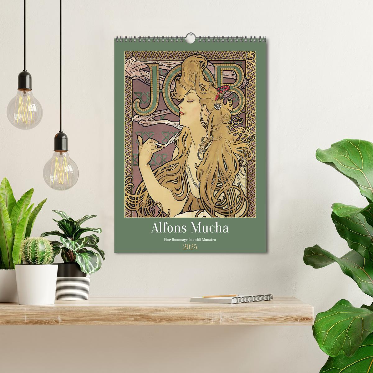 Bild: 9783435864485 | Alfons Mucha - Eine Hommage in zwölf Monaten (Wandkalender 2025 DIN...