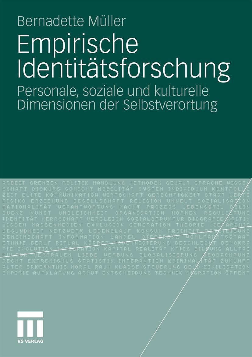 Cover: 9783531176154 | Empirische Identitätsforschung | Bernadette Müller | Taschenbuch