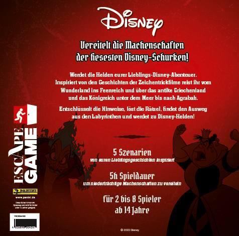 Rückseite: 4026898004247 | Escape Game: Disney | Disney Enterprises | Spiel | Spiel | Deutsch