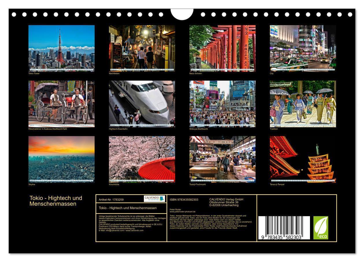 Bild: 9783435582303 | Tokio - Hightech und Menschenmassen (Wandkalender 2025 DIN A4...