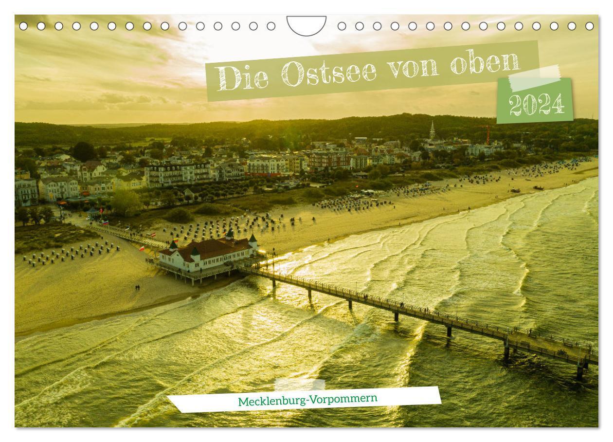 Cover: 9783675420199 | Die Ostsee von oben, Mecklenburg-Vorpommern (Wandkalender 2024 DIN...