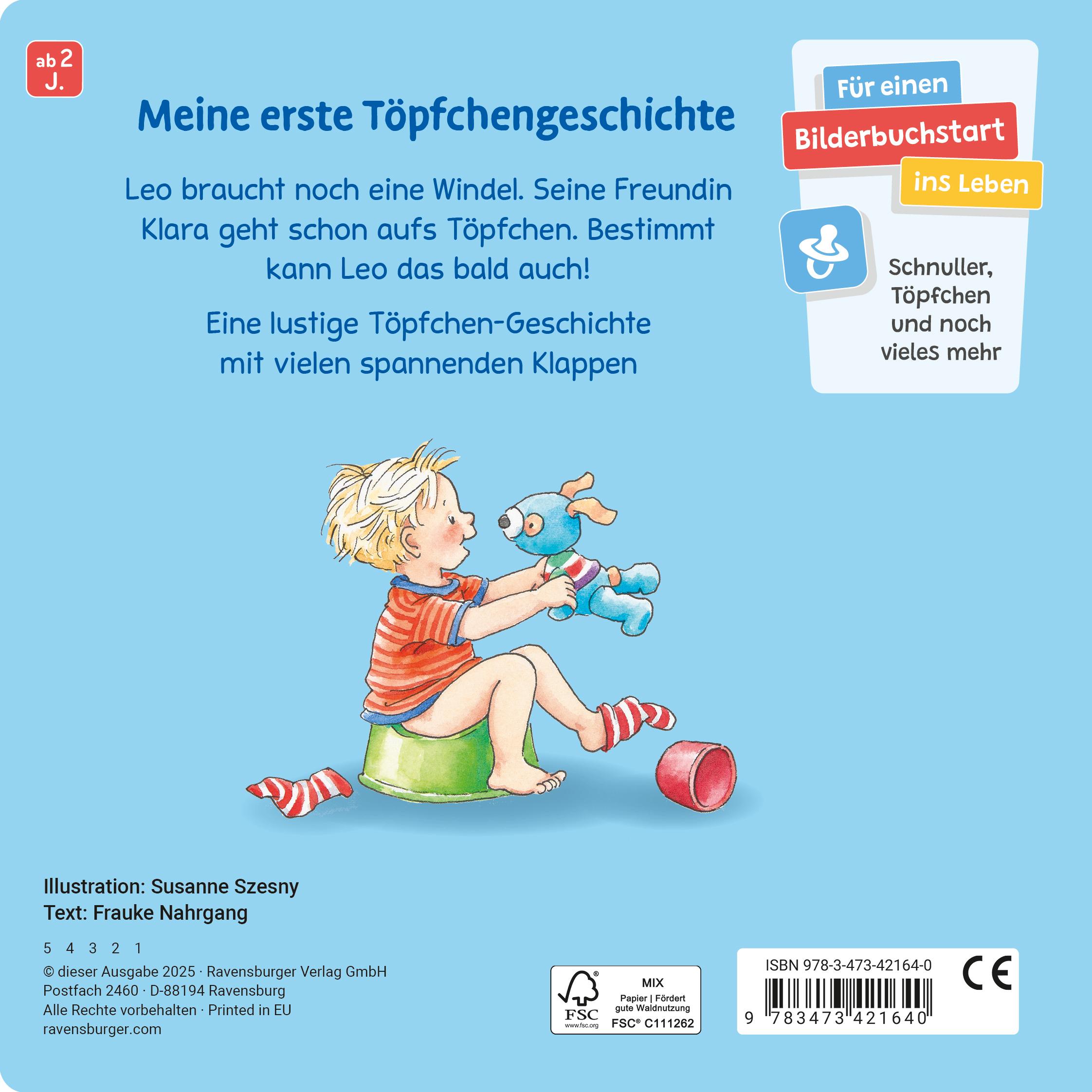 Rückseite: 9783473421640 | Aufs Töpfchen gehen ist pipileicht: Ein Spielbuch mit vielen Klappen