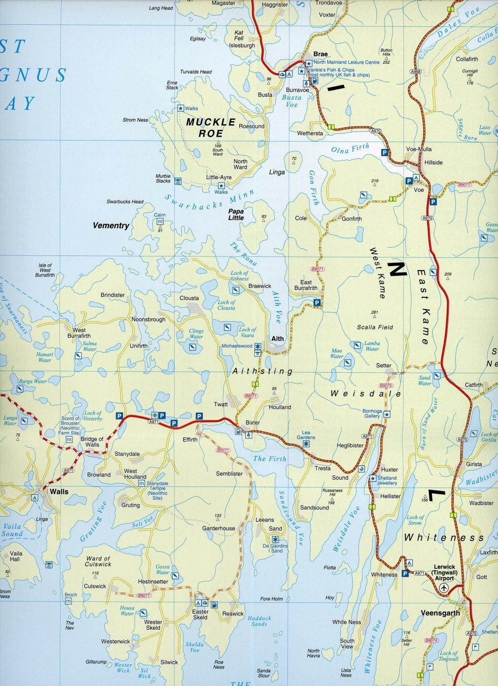 Bild: 9780993343995 | Nicolson Tourist Map Shetland Islands | (Land-)Karte | Karte/Landkarte