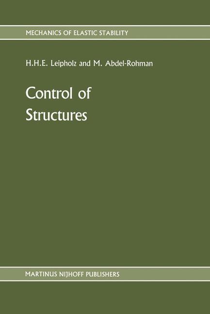 Cover: 9789024733217 | Control of Structures | M. Abdel-Rohman (u. a.) | Buch | xii | 1986