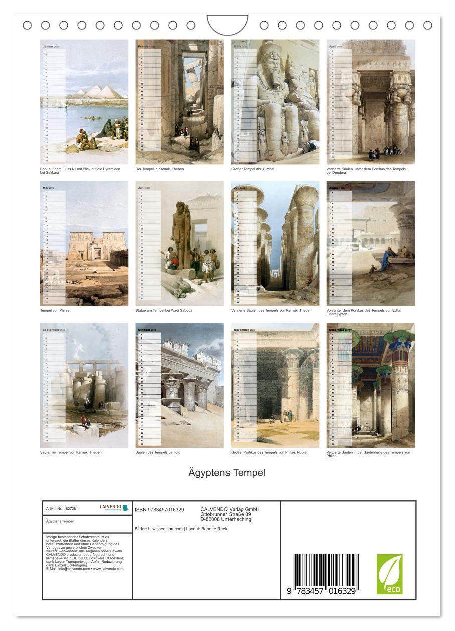 Bild: 9783457016329 | Ägyptens Tempel (Wandkalender 2025 DIN A4 hoch), CALVENDO...