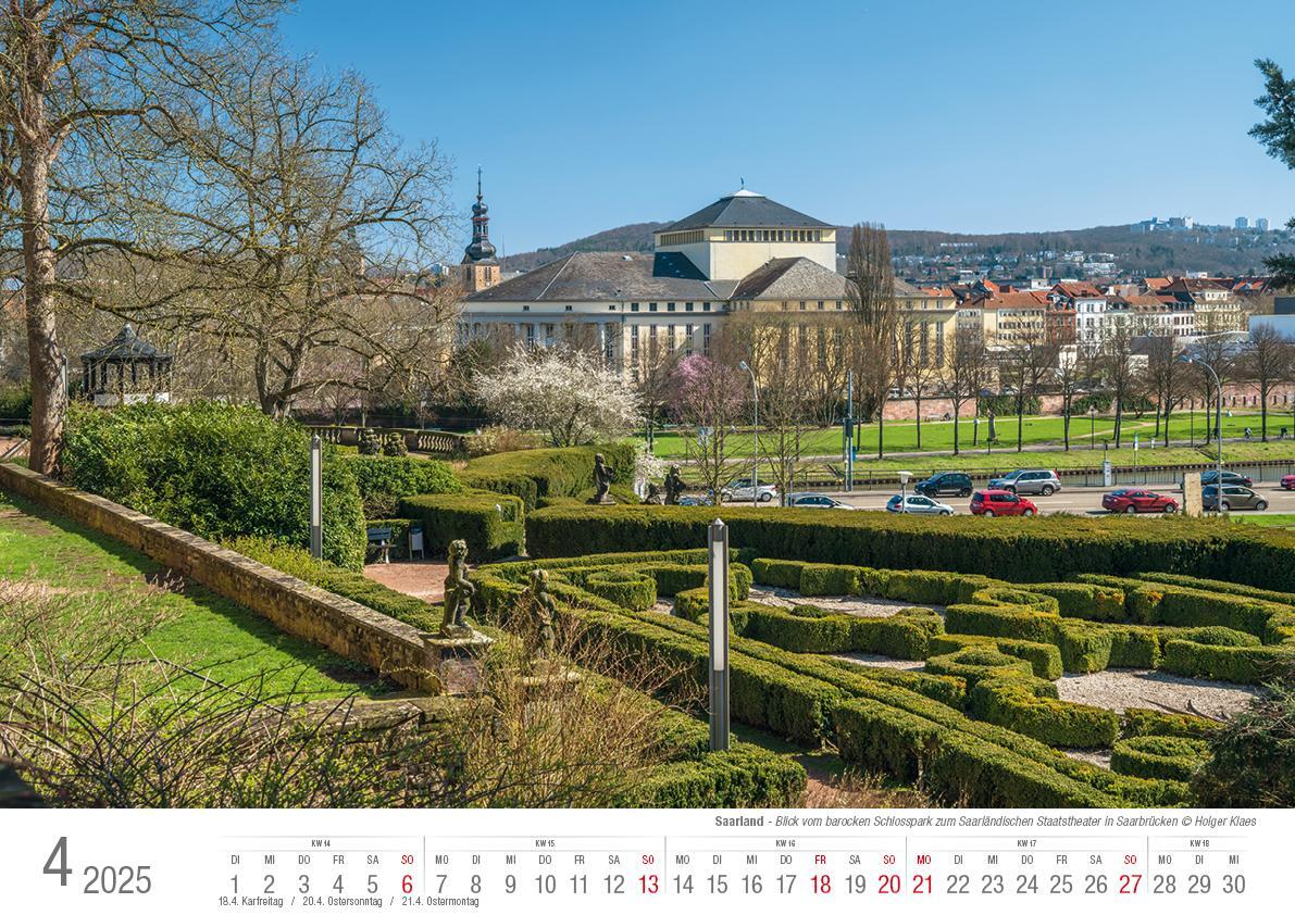 Bild: 9783965352155 | Saarland 2025 Bildkalender A3 quer Spiralbindung | Holger Klaes | 2025