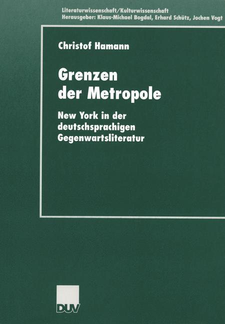 Cover: 9783824444571 | Grenzen der Metropole | Christof Hamann | Taschenbuch | Paperback