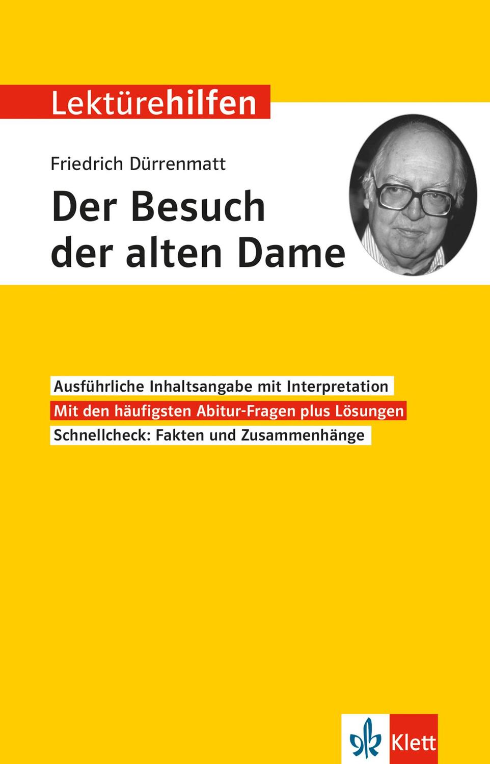 Cover: 9783129231272 | Lektürehilfen Friedrich Dürrenmatt "Der Besuch der alten Dame" | Buch