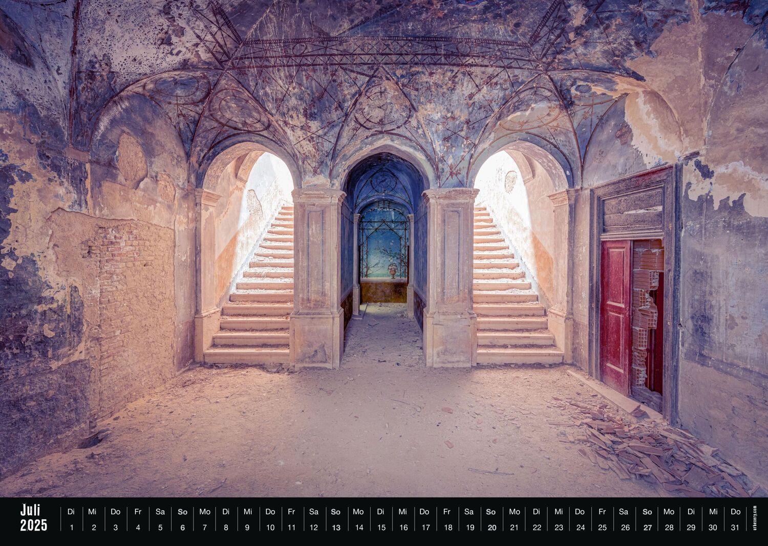 Bild: 9501672887582 | Lost 2025 - Kalender Urbexery Abandoned Places A3 Calendar | Gebauer