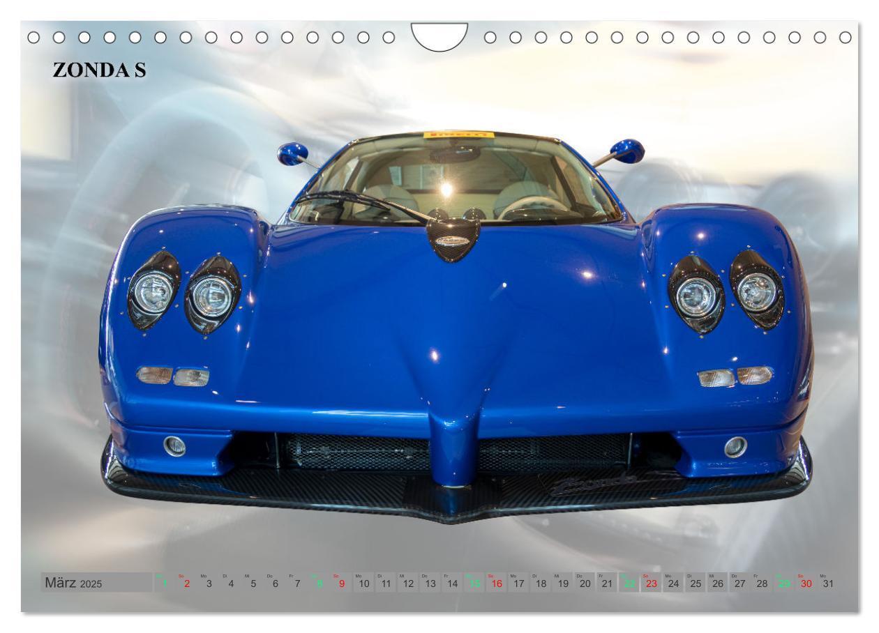 Bild: 9783383849787 | Pagani italienische Automobilkunst (Wandkalender 2025 DIN A4 quer),...