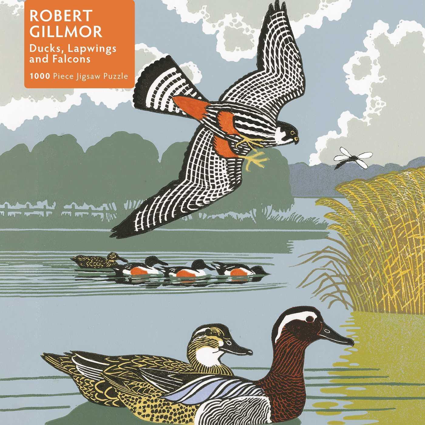 Cover: 9781839648175 | Adult Jigsaw Puzzle Robert Gillmor: Ducks, Falcons and Lapwings:...