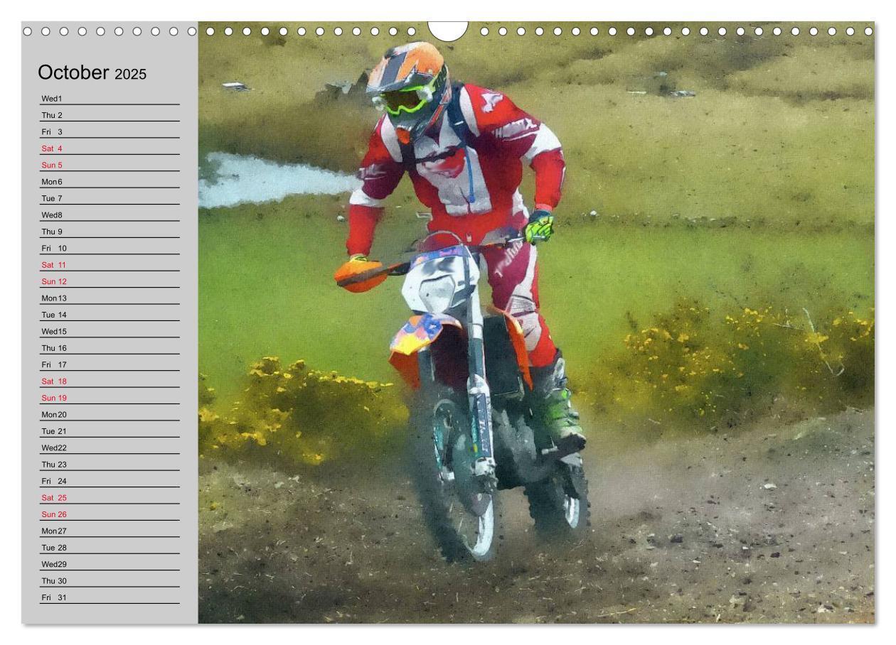 Bild: 9781325952120 | Enduro Racing (Wall Calendar 2025 DIN A3 landscape), CALVENDO 12...