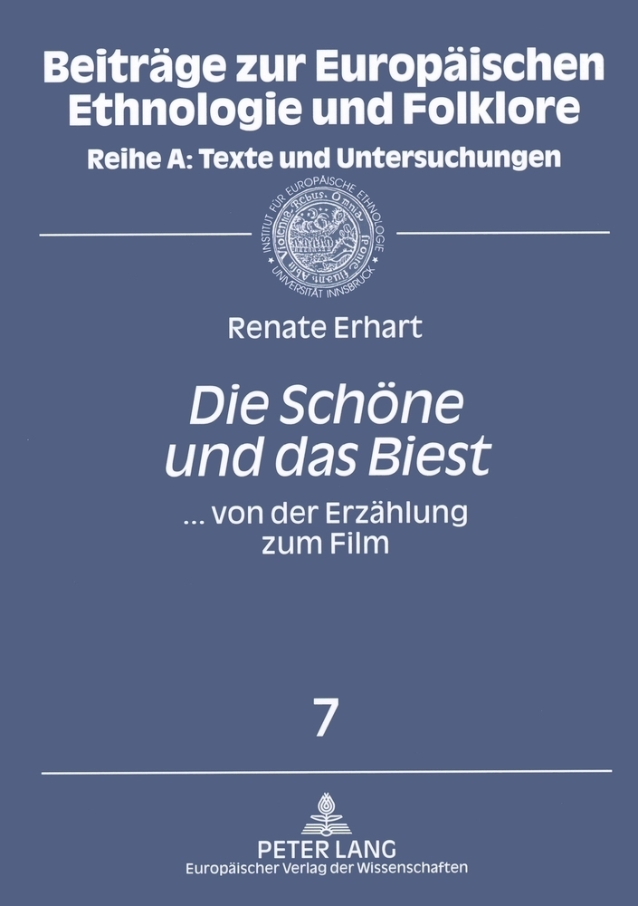 Cover: 9783631551820 | "Die Schöne und das Biest" | ... von der Erzählung zum Film | Erhart