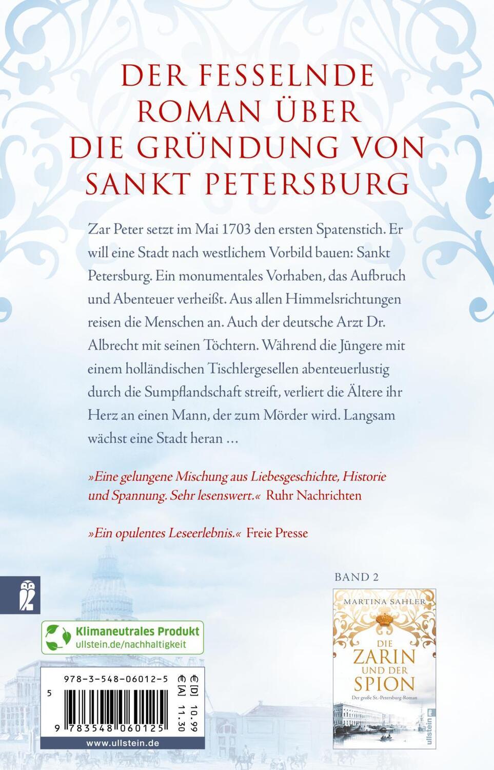 Rückseite: 9783548060125 | Die Stadt des Zaren | Der große Sankt-Petersburg-Roman | Sahler | Buch