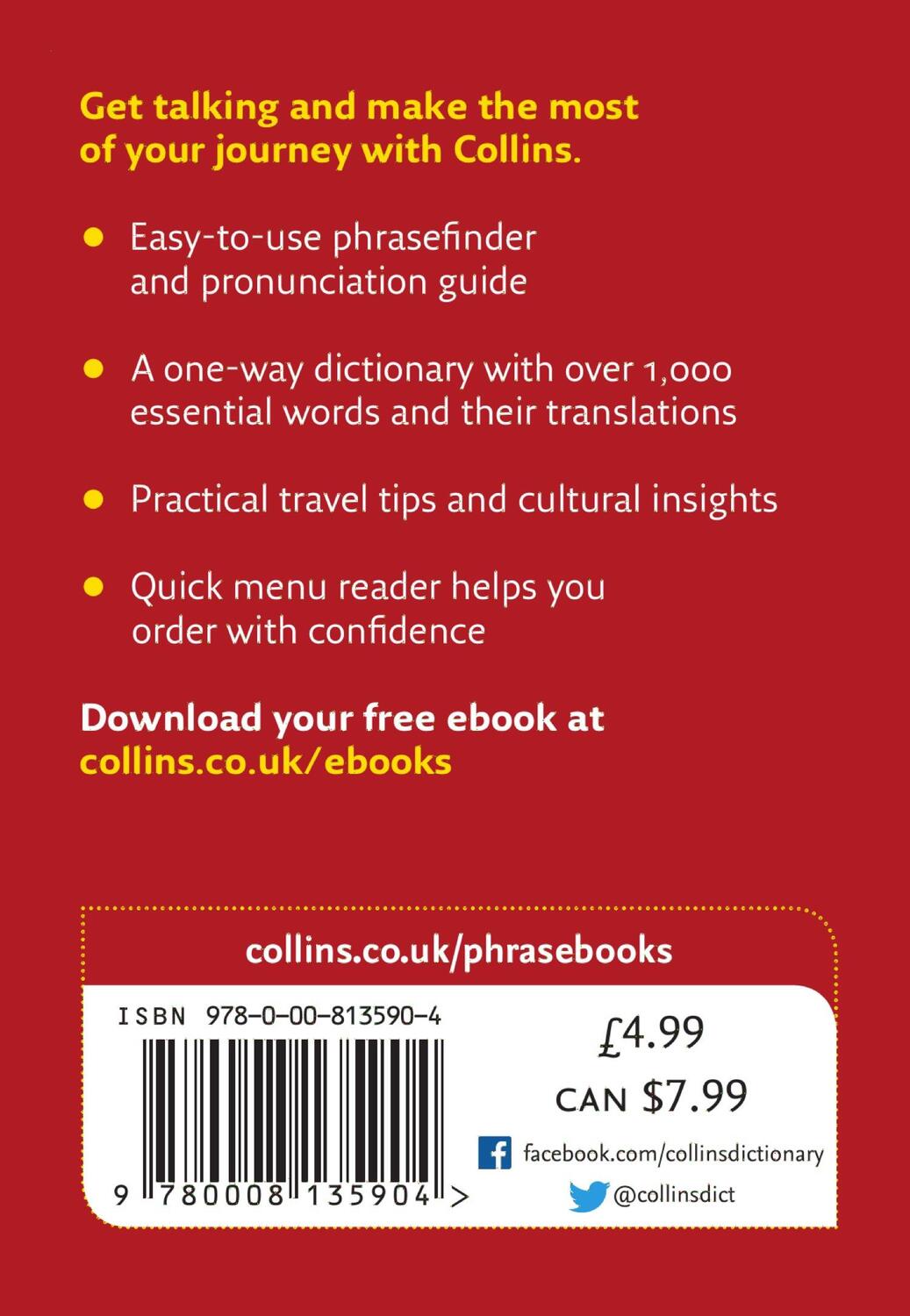 Rückseite: 9780008135904 | Collins Mandarin Chinese Phrasebook and Dictionary Gem Edition | Buch