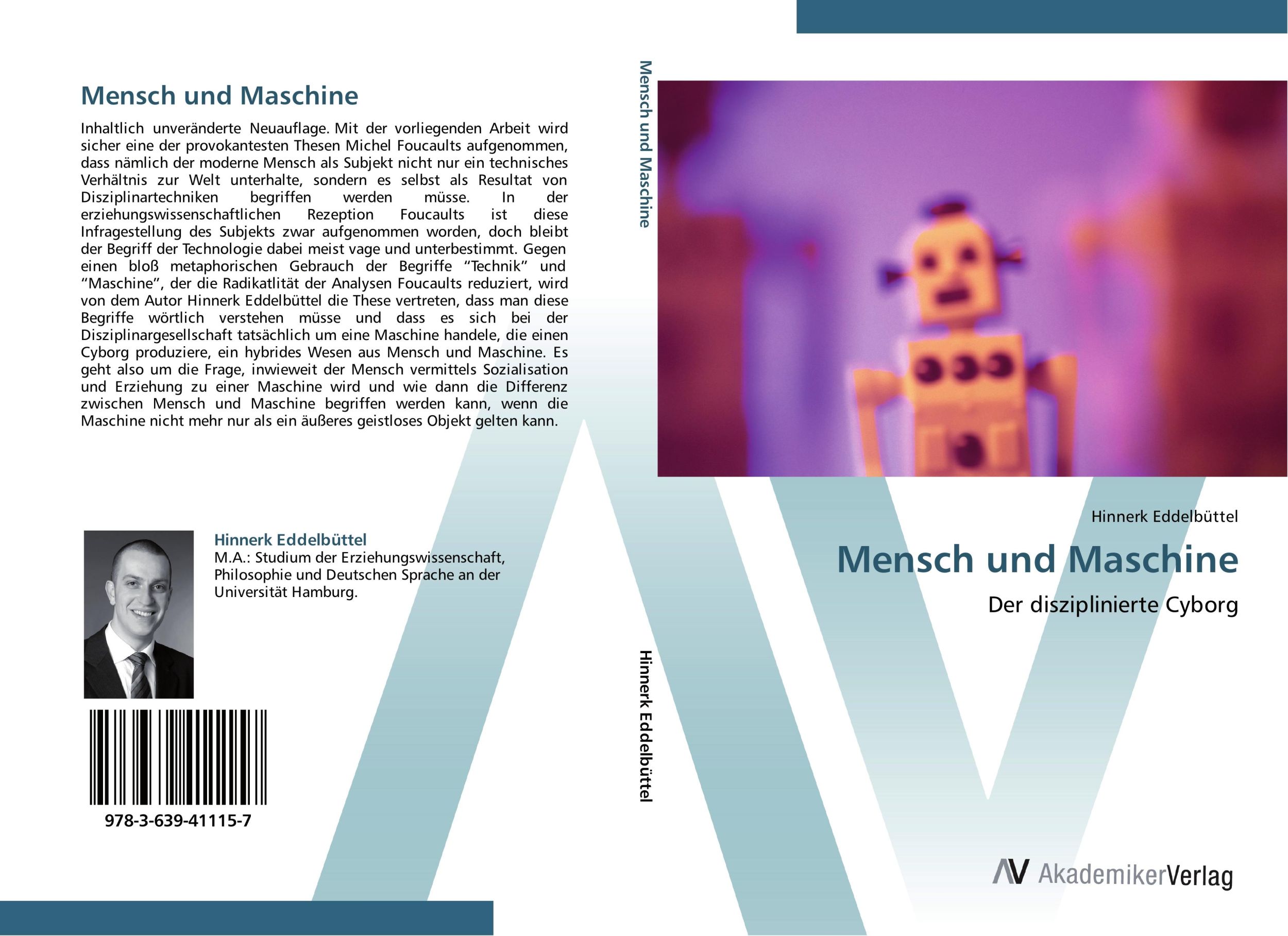 Cover: 9783639411157 | Mensch und Maschine | Der disziplinierte Cyborg | Hinnerk Eddelbüttel