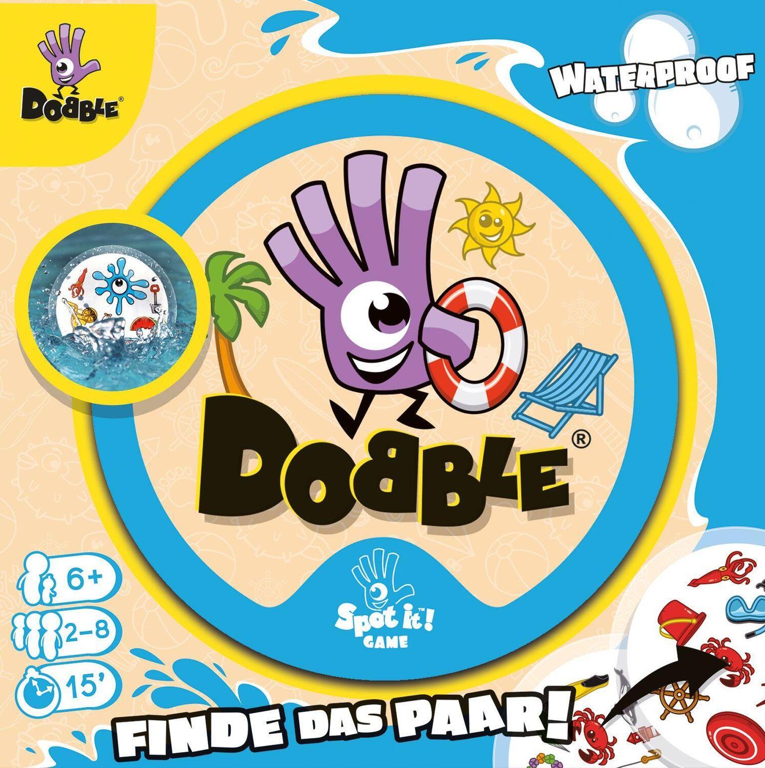 Cover: 3558380106319 | Dobble Waterproof | Denis Blanchot (u. a.) | Spiel | Deutsch | 2023