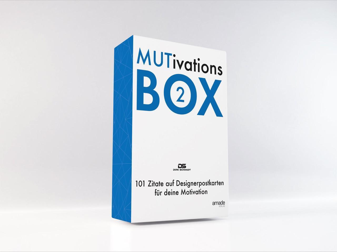Bild: 9783982255309 | MUTivationsbox 2 - 101 Zitate im Postkartenformat | Dirk Schmidt | Box