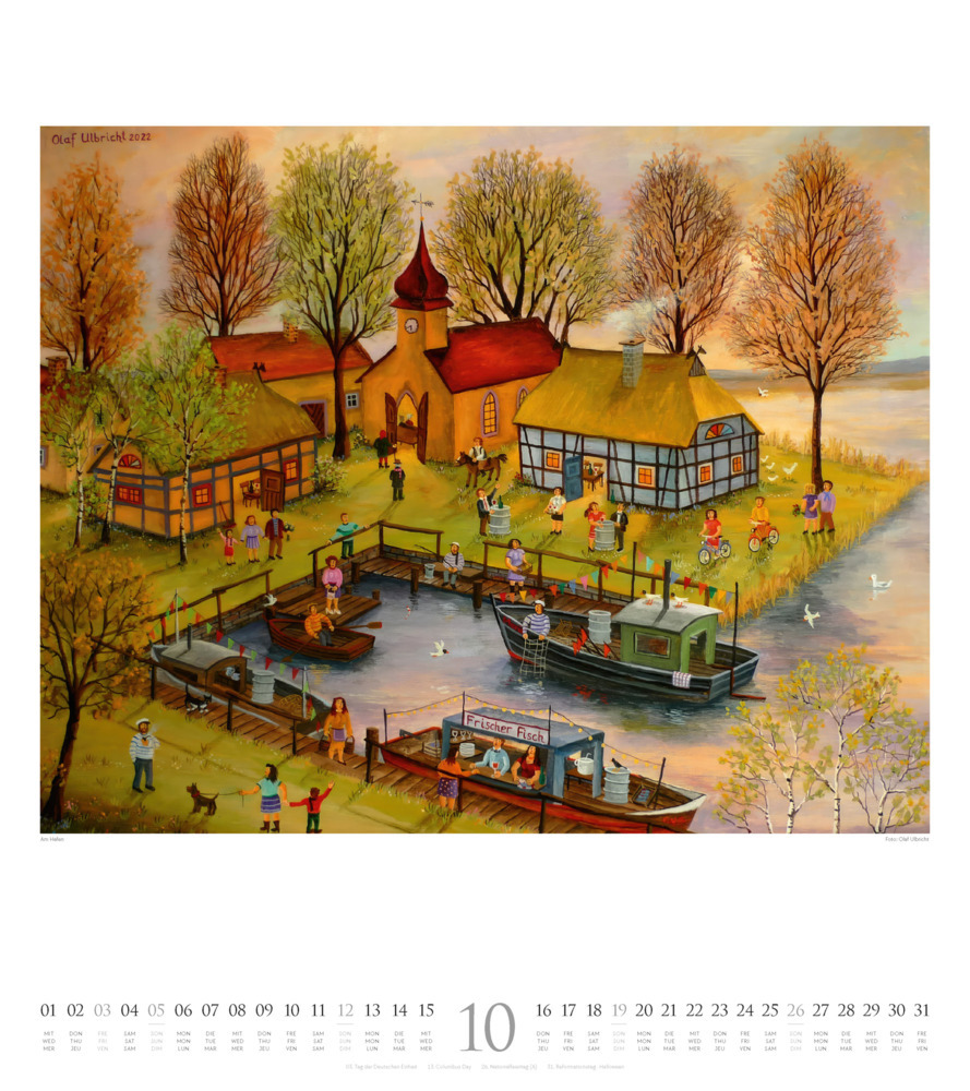 Bild: 9783838425146 | Naive Malerei Kalender 2025 | Ackermann Kunstverlag | Kalender | 14 S.