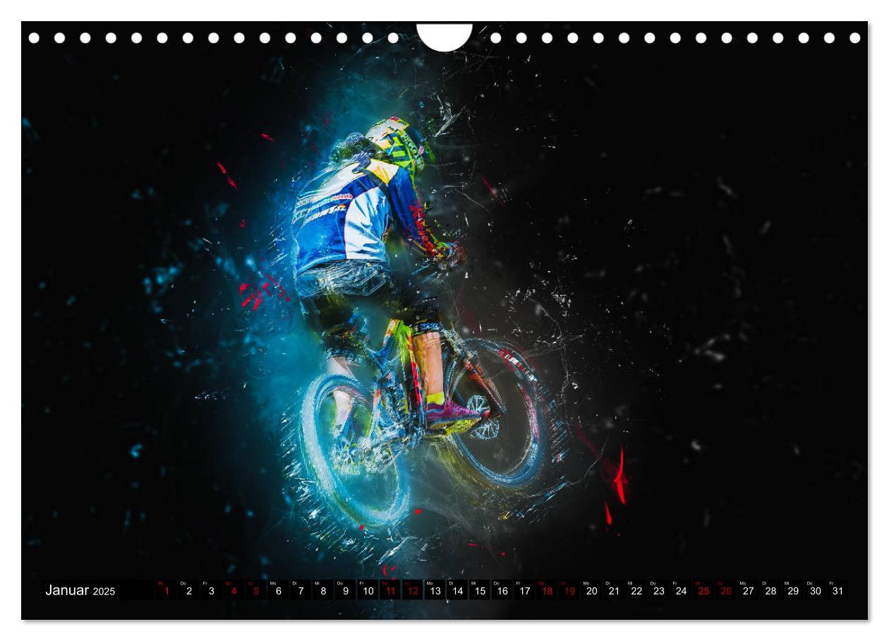 Bild: 9783435432905 | Downhill Explosion (Wandkalender 2025 DIN A4 quer), CALVENDO...