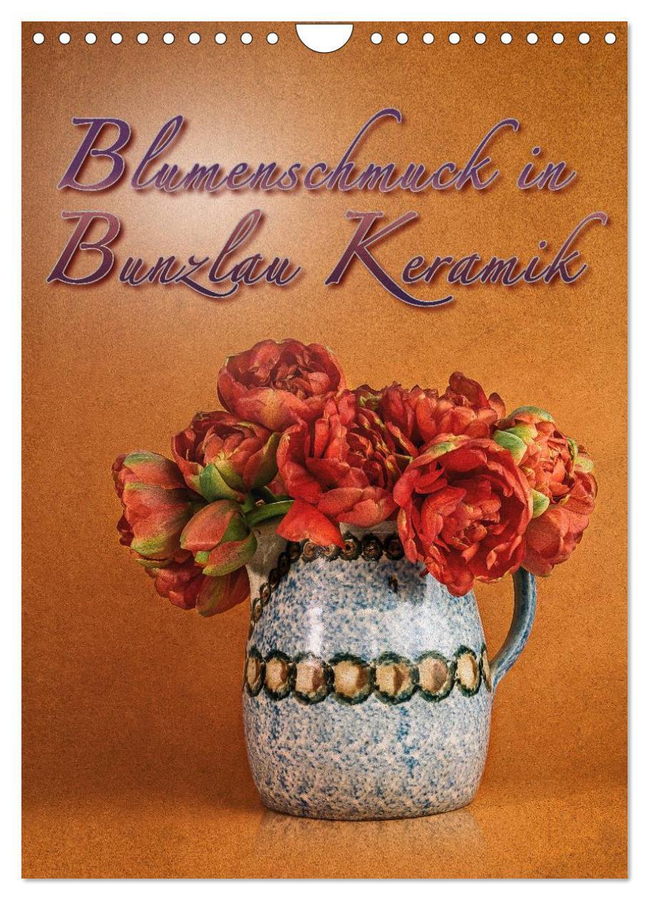 Cover: 9783383432941 | Blumenschmuck in Bunzlau Keramik (Wandkalender 2024 DIN A4 hoch),...