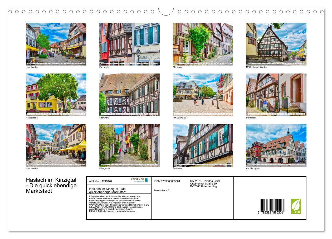 Bild: 9783383885501 | Haslach im Kinzigtal - Die quicklebendige Marktstadt (Wandkalender...