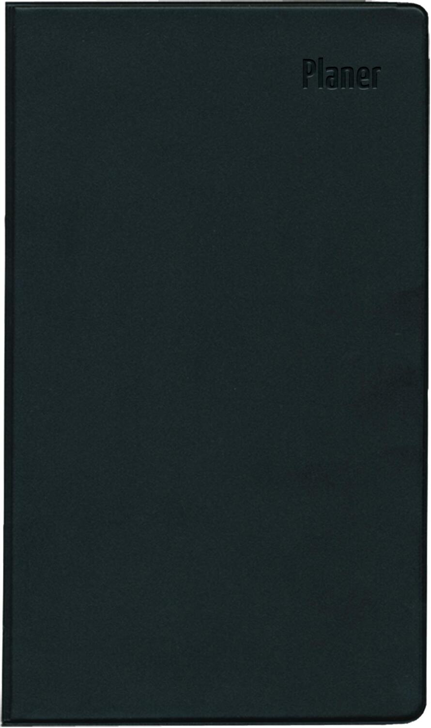 Cover: 4006928025510 | Taschenplaner Leporello PVC schwarz 2025 - Bürokalender 9,5x16 cm -...