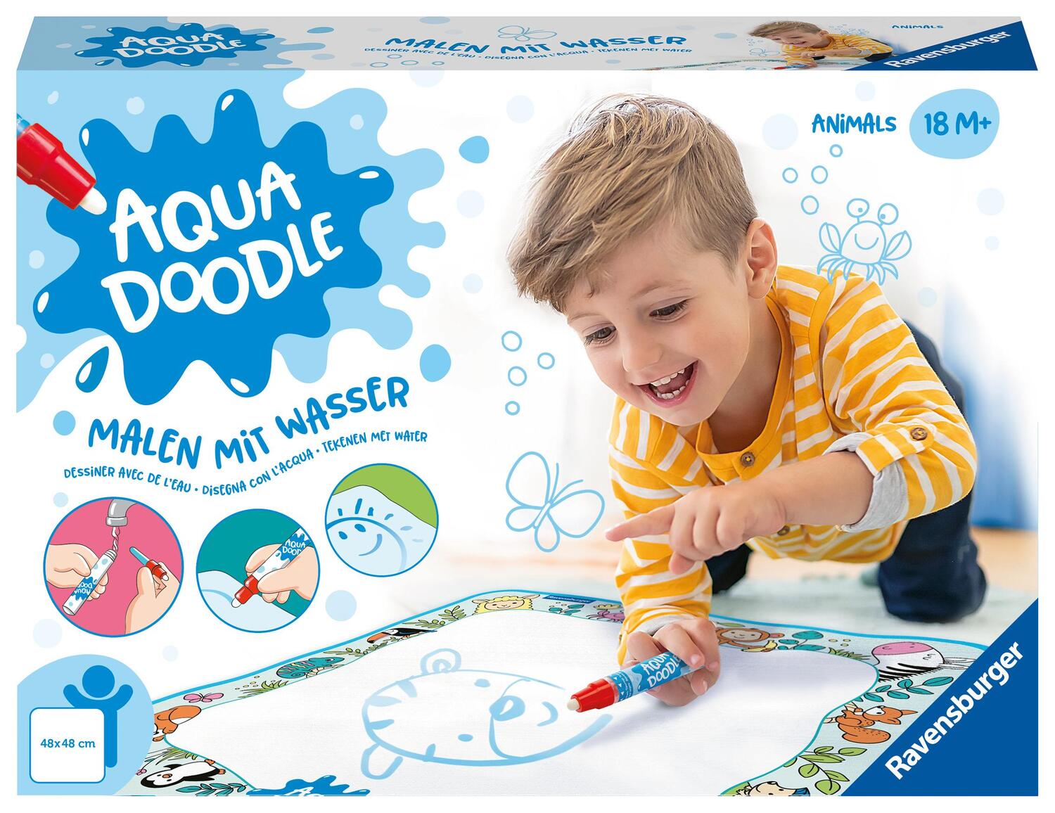 Cover: 4005556045655 | Ravensburger 4565 Aquadoodle Animals - Erstes Malen für Kinder ab...