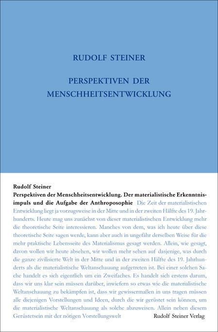 Cover: 9783727420412 | Perspektiven der Menschheitsentwickelung. Der materialistische...