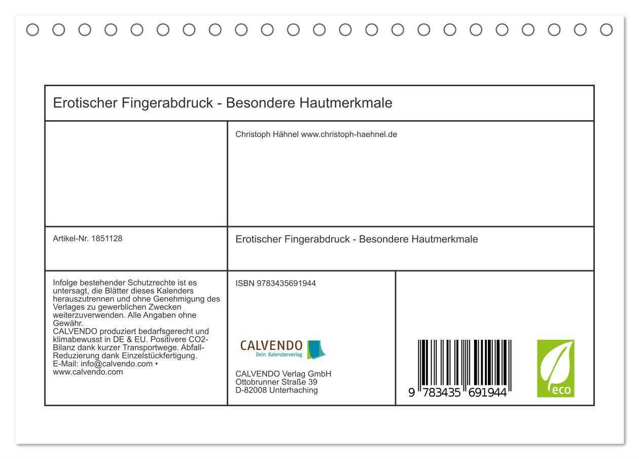 Bild: 9783435691944 | Erotischer Fingerabdruck - Besondere Hautmerkmale (Tischkalender...