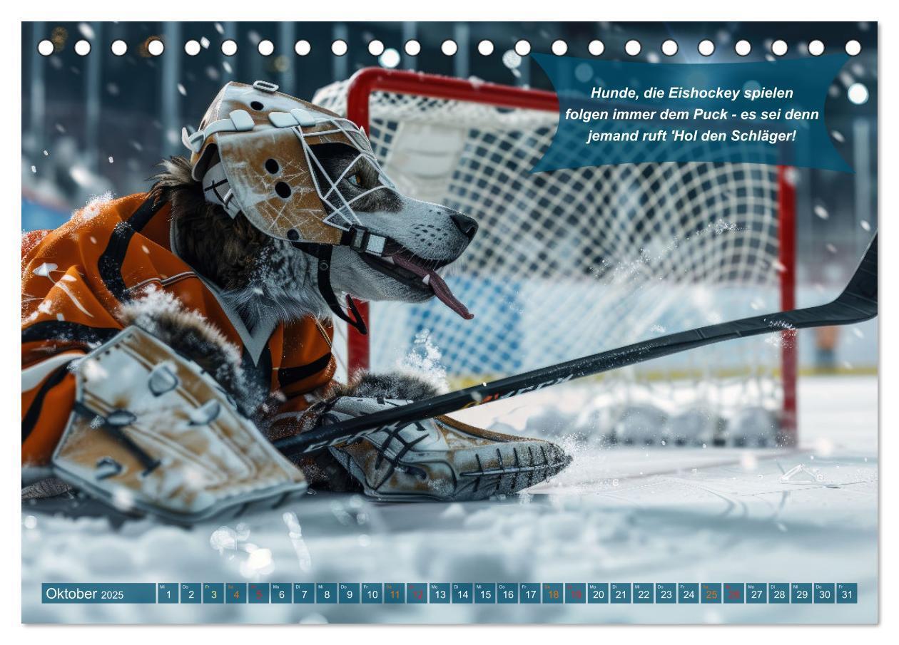 Bild: 9783457160756 | Der tierisch lustige Eishockey Kalender (Tischkalender 2025 DIN A5...